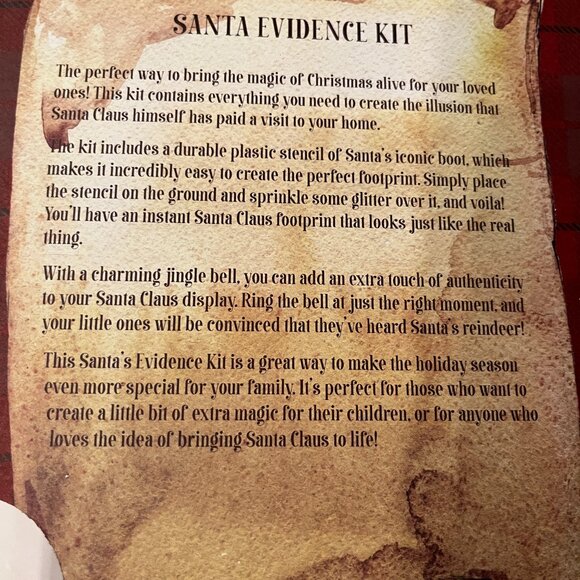 Santa Evidence Kit Top Secret! – Create Magical Christmas Memories! 🎄 h/x - Picture 9 of 16
